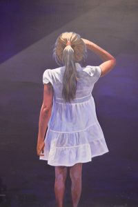 San Pedro Cultural Becerril de campos. Tranpantojo pared oeste con niña mirando al horizonte. Palencia diferente San Pedro Cultural Becerril de campos. Tranpantojo pared oeste con niña mirando al horizonte. Palencia diferente